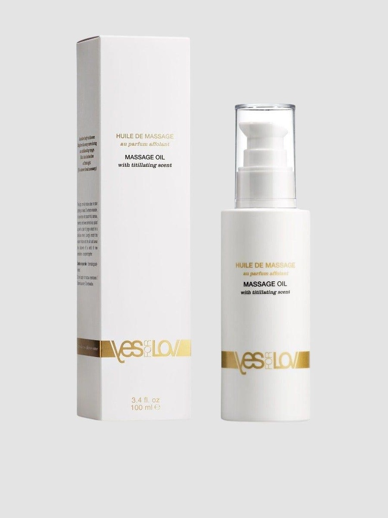 Huile de massage sensuelle au parfum affolant