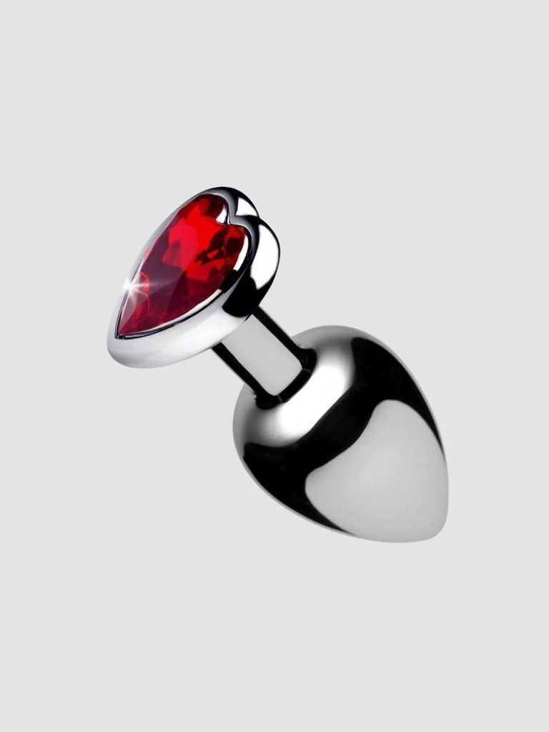Plug Anal Métal Bijou Red Heart Medium