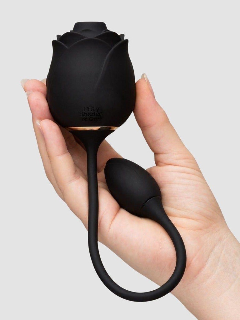 Stimulateur clitoridien 2-en-1 Dark Blushing Rose